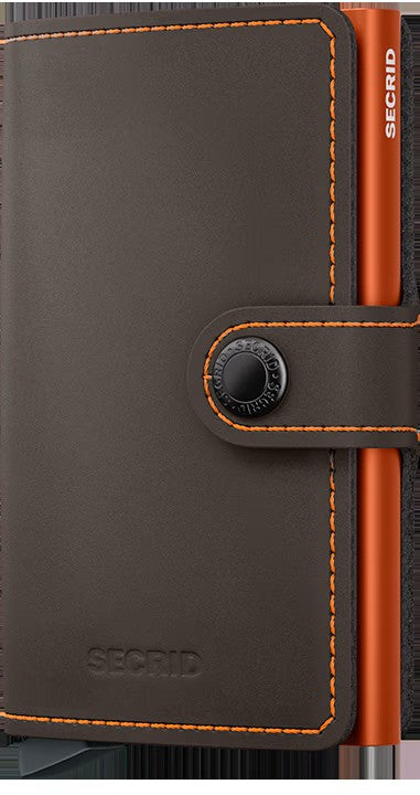 Miniwallet SECRID Matte Truffle & Orange