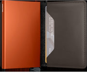 Slimwallet SECRID Matte Truffle & Orange