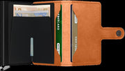 Miniwallet Premium SECRID Emboss Lines Cognac