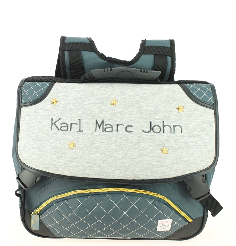 Cartable LITTLE KARL MARC JOHN 38 cm 671936 Gris Forum Des Sacs x La Maro